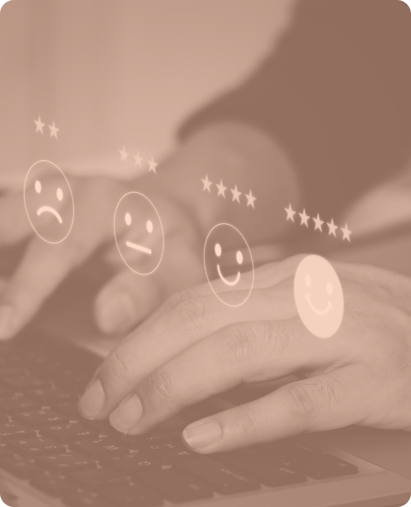 consumer taking online survey