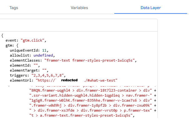 Data layer view